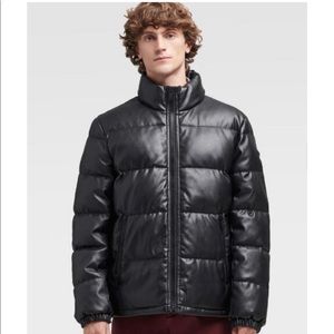 DKNY FAUX LEATHER JAKCKET